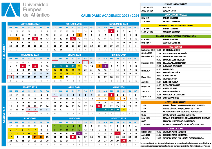 Calendario 2022/2023