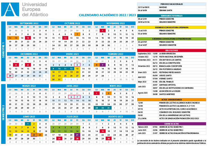 Calendario 2021/2022
